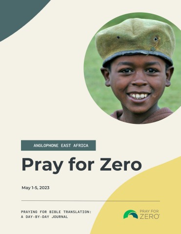 Cover of Pray for Zero Prayer Journal for Anglophone East Africa