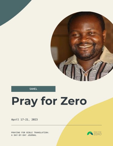 Cover of Sahel Pray for Zero Prayer Journal