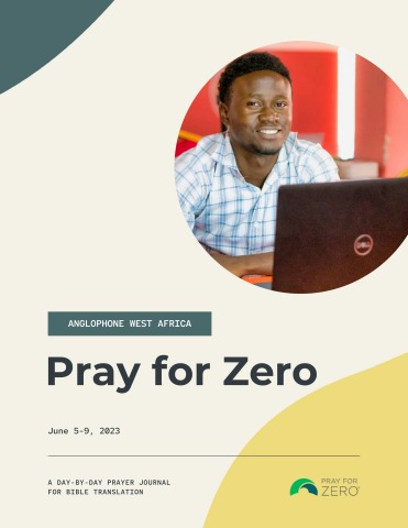 Cover for Pray for Zero Prayer Guide for Anglophone West Africa