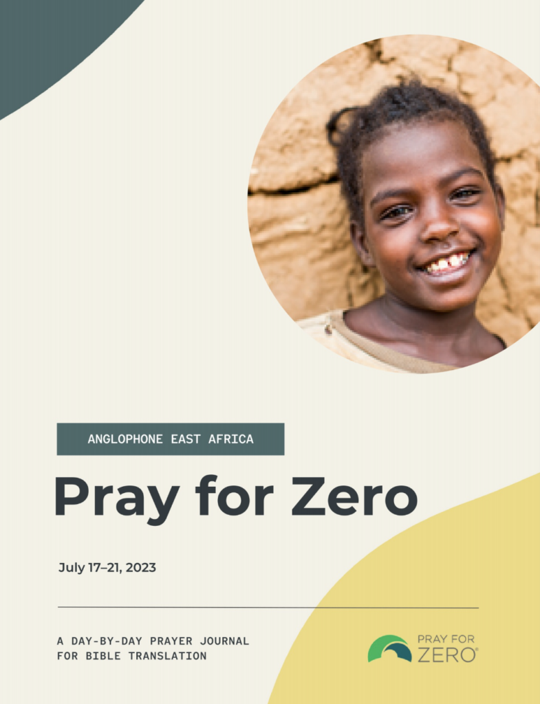 Anglophone East Africa Prayer Journal July 17-21, 2023