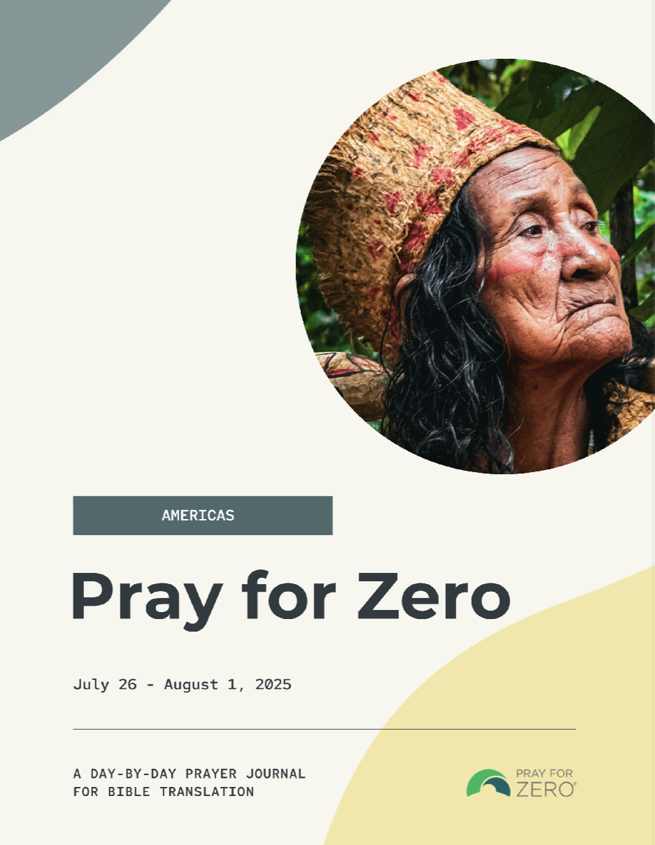 Elderly indigenous woman from the Americas featured on the Pray for Zero Journal cover for July 26–August 1, 2025